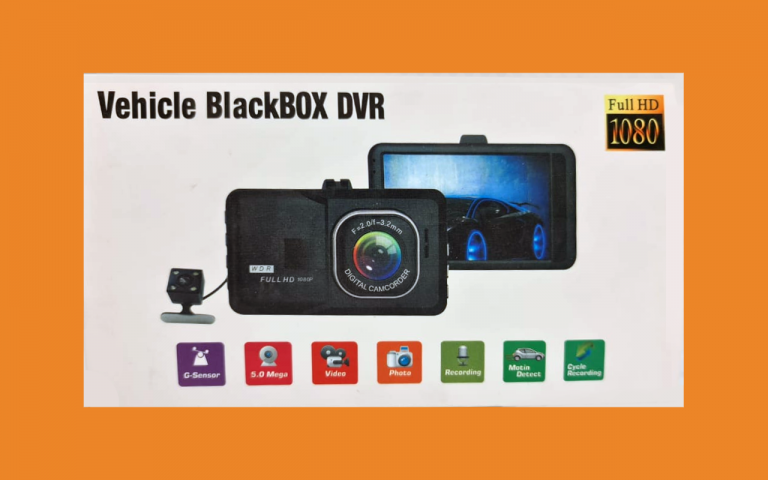 Kamera për veturë me ekran, 5.0MP Full HD, Dy kamera, me senzora dhe audio incizim
