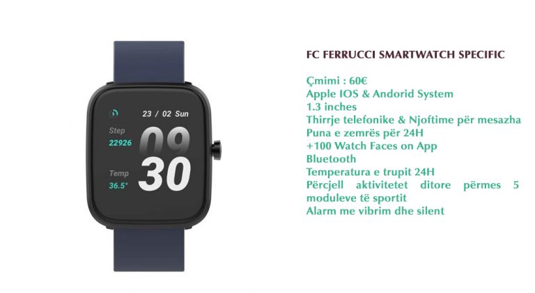 Ferrucci Smart Watch – Navy blue 19S.03