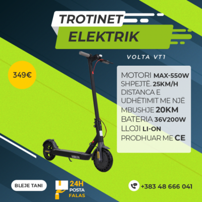 Trotinet Elektrik Volta VT1, Max 550W,